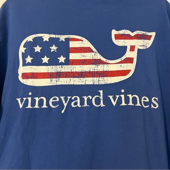 Vineyard Vines Flag Whale Short Sleeve Pocket Tee - Picture 7 of 7